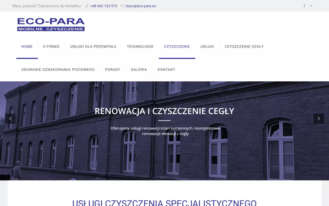Zrzut ekranu strony