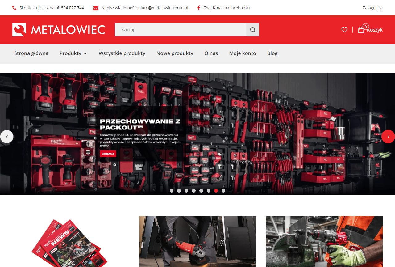 Logo Sklep Metalowiec Toruń - dystrybutor narzędzi Milwaukee
